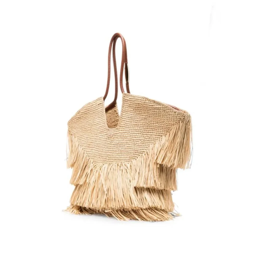 Zimmermann Women Goldentime Medium Rafia Tote - Picture 3 of 5